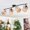 Barcos ceiling light black, 4-light sources