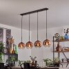 Koyoto pendant light clear, coppery, 4-light sources