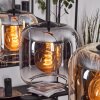 Lauden pendant light Amber, clear, Smoke-coloured, 5-light sources
