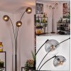 Gastor floor lamp black, 3-light sources
