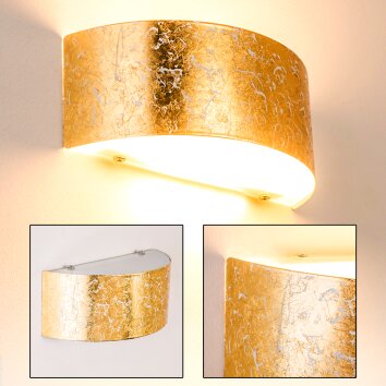 Lesina M Wall Light gold, 2-light sources