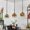 Ripoll pendant light gold, clear, 3-light sources