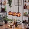 Ripoll pendant light coppery, 3-light sources