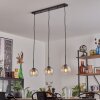 Koyoto pendant light Amber, clear, 3-light sources