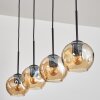 Ripoll pendant light Amber, 4-light sources