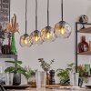 Ripoll pendant light Amber, clear, 4-light sources