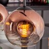 Ripoll pendant light clear, coppery, 4-light sources