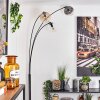 Gastor floor lamp Amber, clear, Smoke-coloured, 3-light sources