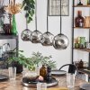 Ripoll pendant light chrome, Smoke-coloured, 4-light sources
