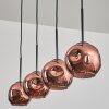 Ripoll pendant light coppery, 4-light sources