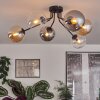 Gastor ceiling light 74 cm Amber, clear, Smoke-coloured, 6-light sources
