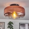 Boza ceiling light clear, coppery, 1-light source