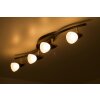 Globo Novara ceiling spotlight gold, rust-coloured, 4-light sources