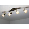 Globo Novara ceiling spotlight gold, rust-coloured, 4-light sources