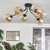 Gastor ceiling light 74 cm Amber, 6-light sources