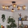 Gastor ceiling light 74 cm Amber, 6-light sources