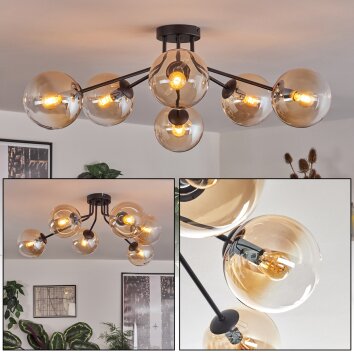 Gastor ceiling light 74 cm Amber, 6-light sources