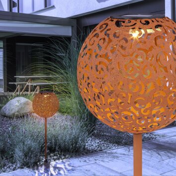Globo SUNI Solar Light LED rust-coloured, 1-light source