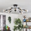 Gastor ceiling light 83 cm clear, 10-light sources