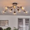 Gastor ceiling light 83 cm clear, 10-light sources