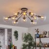 Gastor ceiling light 83 cm clear, 10-light sources