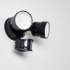 EMMERLEV Outdoor Wall Light LED black, 2-light sources, Motion sensor