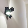 EMMERLEV Outdoor Wall Light LED black, 2-light sources, Motion sensor