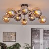 Gastor ceiling light 83 cm Amber, Smoke-coloured, 10-light sources