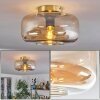 Boza ceiling light Amber, clear, 1-light source