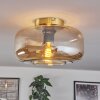 Boza ceiling light Amber, clear, 1-light source