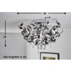Gela ceiling light chrome, 3-light sources