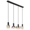 Globo lighting CLASSIS hanging light black, 4-light sources