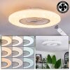 Benesal ceiling light, Ceiling fan light white, 1-light source, Remote control