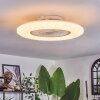 Benesal ceiling light, Ceiling fan light white, 1-light source, Remote control