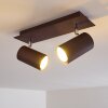 ZUOZ Ceiling Light rust-coloured, 2-light sources