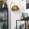 Koyoto globe light, floor lamp, Arch lamps brass, 1-light source