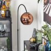 Koyoto globe light, floor lamp, Arch lamps coppery, 1-light source