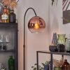 Koyoto globe light, floor lamp, Arch lamps clear, coppery, 1-light source