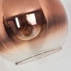 Koyoto globe light, floor lamp, Arch lamps clear, coppery, 1-light source