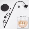 Koyoto globe light, floor lamp, Arch lamps Amber, clear, 1-light source