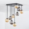 Chehalis ceiling light, globe light Amber, Smoke-coloured, 9-light sources