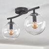 Gastor ceiling light, globe light clear, 2-light sources