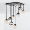 Chehalis ceiling light, globe light Amber, clear, Smoke-coloured, 9-light sources
