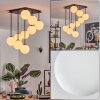 Gastor ceiling light, globe light white, 9-light sources