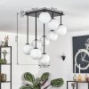 Gastor ceiling light, globe light white, 9-light sources