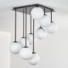 Gastor ceiling light, globe light white, 9-light sources