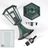 Loria pedestal light green, black, 1-light source