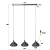 WILDERVANKSTERDALLEN Pendant Light brown, black, 3-light sources