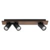 Ledvance Lights Spot ceiling light, ceiling spotlight LED Wood like finish, black, 3-light sources