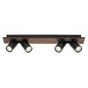 Ledvance Lights Spot ceiling light, ceiling spotlight LED Wood like finish, black, 4-light sources